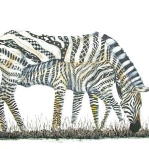 K Gavi - Zebra And Foal
